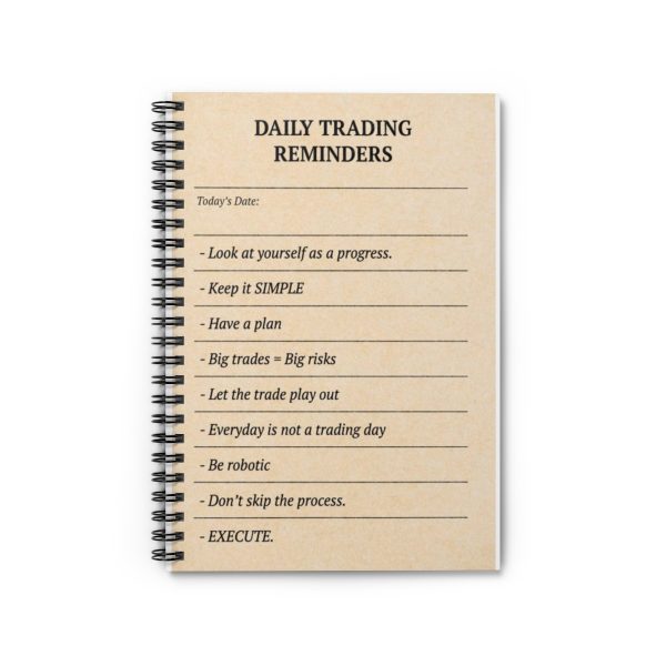 Daily Trading Reminders Spiral Notebook - Image 2