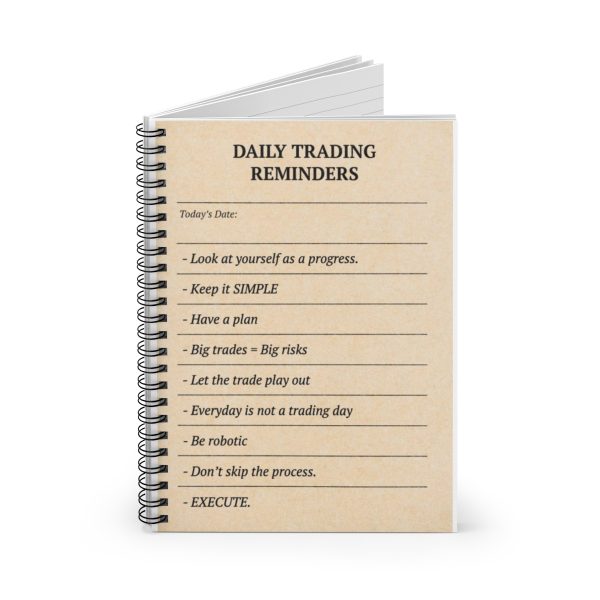 Daily Trading Reminders Spiral Notebook - Image 3